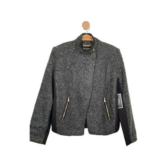 Juicy Couture Black Label Lurex Boucle Jacket  L - Picture 1 of 8